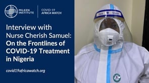 Interview with Nurse Cherish Samuel: On the Frontlines of COVID-19 Treatment in Lagos State, Nigeria