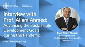 Advancing Sustainable Development Goals Despite the Pandemic: Interview with Professor Allam Ahmed
