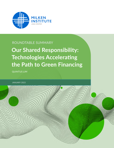 Our Shared Responsibility: Technologies Accelerating the Path to Green Financing