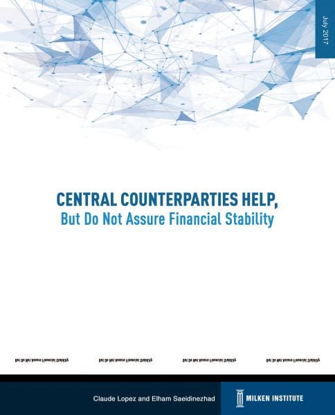 Central Counterparties Help, But Do Not Assure Financial Stability