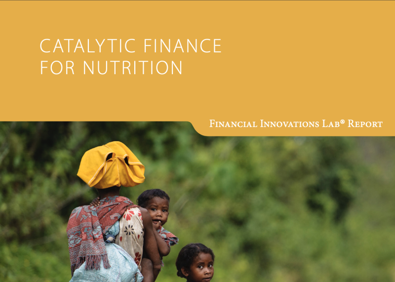 Catalytic Finance for Nutrition