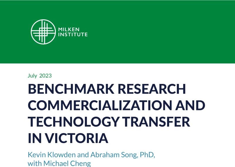 Benchmark Research Commercialization and Technology Transfer in Victoria