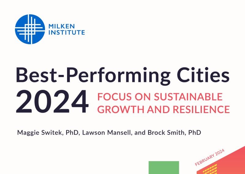 Best-Performing Cities 2024: Focus on Sustainable Growth and Resilience 
