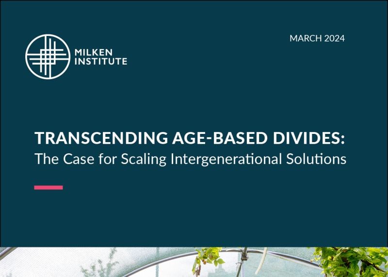 Transcending Age-Based Divides: The Case for Scaling Intergenerational Solutions
