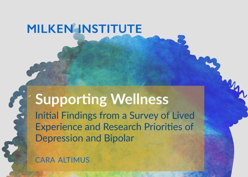 Supporting Wellness: Initial Findings from a Survey of Lived Experience and Research Priorities of Depression and Bipolar