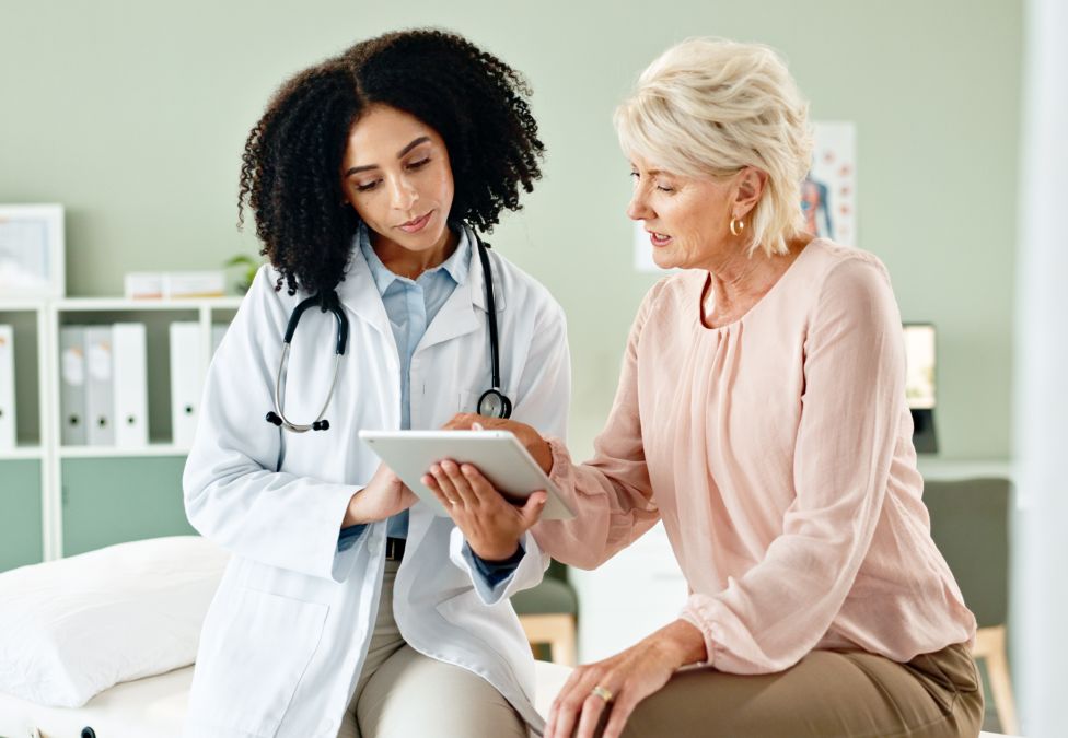 A doctor and a patient