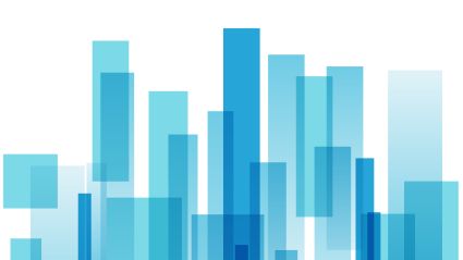 abstract blue columns with white background