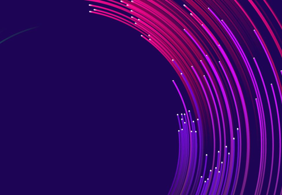Ombre pink and purple circle with varying lines against a dark blue background, indicating the Milken Institute's Global Conference 2025.