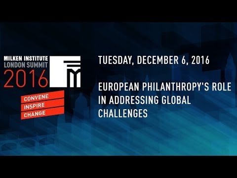 European Philanthropy's Role in Addressing Global Challenges