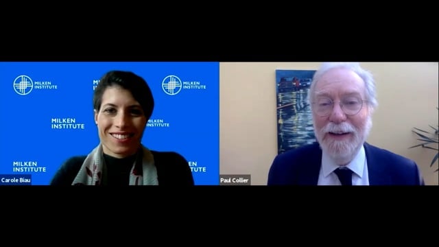 Sir Paul Collier: Rethinking Roles and Responsibilities for Africa’s Economic Recovery