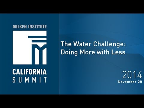 The Water Challenge: Doing More with Less