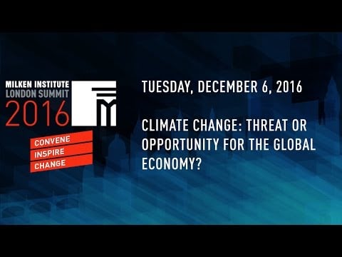 Climate Change: Threat or Opportunity for the Global Economy?