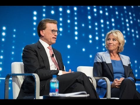 Conversation w/ Betsy DeVos, Secretary, U.S. Dept. of Education / U.S. Education Policy Discussion