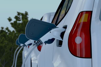 Electric vehicles charging.