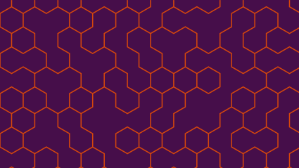 Maroon hexagonal pattern