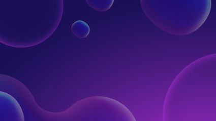 A purple, circular pattern