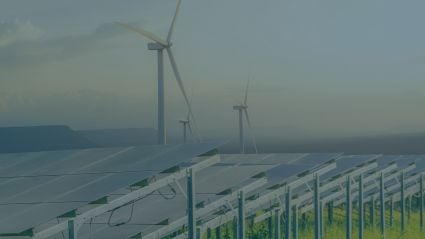 windmills in a field