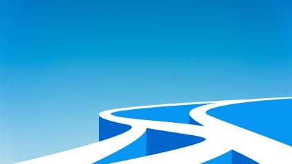 Blue lines representing pathways