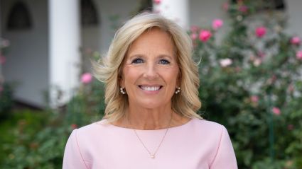 Dr. Jill Biden An image of Dr. Jill Biden. She is a woman with white skin, shoulder-length blonde hair, and she is wearing a pink shirt and smiling at the camera against an outdoor background. The header image leads to an article titled, "Milken Institute Launches New Women’s Health Network, Former First Lady Jill Biden Joins as its Chair".