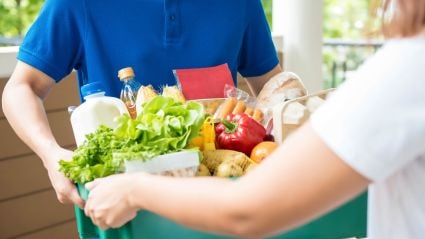 A basket of produce