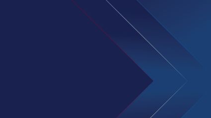 Abstract blue background with layered diagonal chevron shapes and thin accent lines.