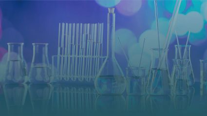 Abstract digital visualization showing fluctuating bar graph with green and blue gradient overlay