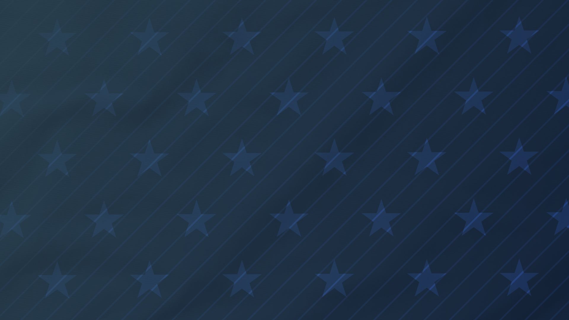 Dark blue background with diagonal stripes and a repeating pattern of semi-transparent stars, resembling an abstract American flag design.
