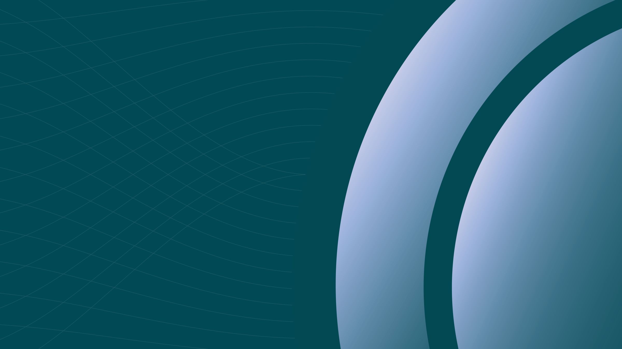 An abstract digital background featuring a dark teal field on the left with a faint, thin-lined grid pattern.