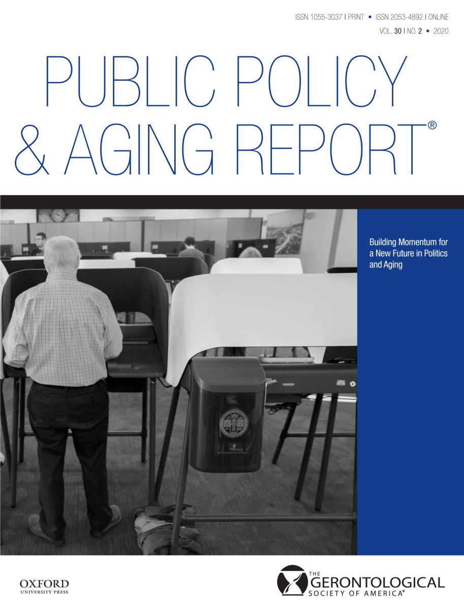 Cover of Public Policy and Aging Report