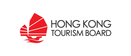 A logo for Hong Kong Tourism Board, who is a sponsor for the Milken Institute's Global Investors Symposium Hong Kong