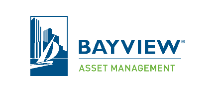 A logo for Bayview Asset Management, who is a sponsor for the Milken Institute's Global Conference 2024.