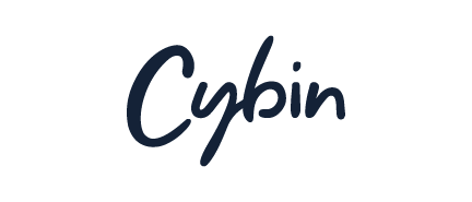 A logo for Cybin, who is a sponsor for the Milken Institute's Global Conference 2024.