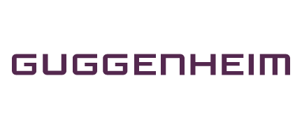 A logo for Guggenheim, who is a sponsor for the Milken Institute's Global Conference 2024.