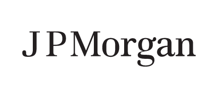 A logo for JPMorgan, who is a sponsor for the Milken Institute's Global Conference 2024.