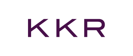 A logo for KKR, who is a sponsor for the Milken Institute's Global Conference 2024.