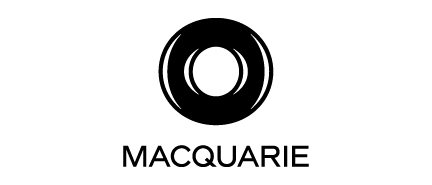 A logo for Macquarie, who is a sponsor for the Milken Institute's Global Conference 2024.