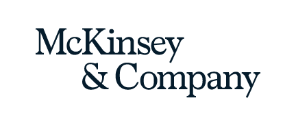 A logo for McKinsey & Company, who is a sponsor for the Milken Institute's Global Conference 2024.