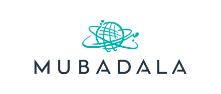 A logo for Mubadala, who is a sponsor for the Milken Institute's Global Conference 2024.