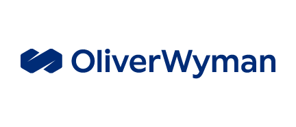A logo for Oliver Wyman, who is a sponsor for the Milken Institute's Global Conference 2024.