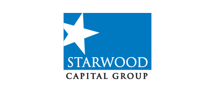 A logo for Starwood Capital Group, who is a sponsor for the Milken Institute's Global Conference 2024.