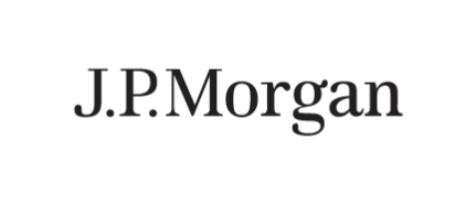 A logo for J.P. Morgan, who is a sponsor for the Milken Institute's Global Conference 2025.