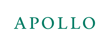 A logo for Apollo, who is a sponsor for the Milken Institute's Global Investors' Symposium Hong Kong 2025.