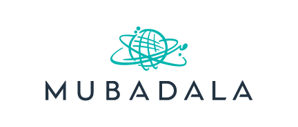 A logo for Mubadala, who is a sponsor for the Milken Institute's Global Investors' Symposium Hong Kong 2025.