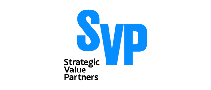 A logo for SVP- Strategic Value Partners, who is a sponsor for the Milken Institute's Global Investors' Symposium Hong Kong 2025.