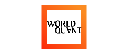 A logo for World Quant, who is a sponsor for the Milken Institute's Global Investors' Symposium Hong Kong 2025.