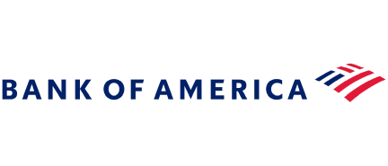 A logo of Bank of America.