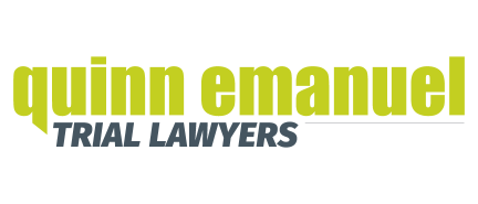 Quinn Emanuel Trial Lawyers logo.