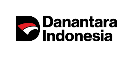 Danantara Indonesia logo with red and white geometric design