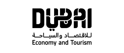 Dubai Economy and Tourism logo in black text