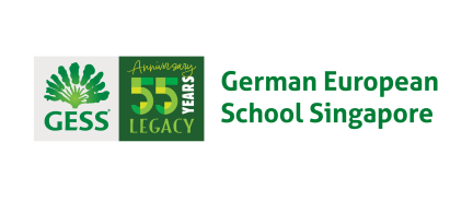 German European School Singapore logo with green geometric tree symbol and text